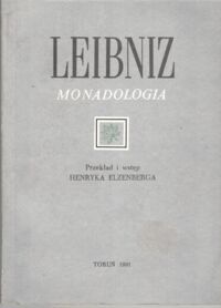 Miniatura okładki Leibniz Gottfried Wilhelm Monadologia.