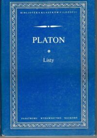 Miniatura okładki Platon Listy. /Biblioteka Klasyków Filozofii/