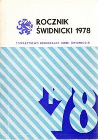 Zdjęcie nr 1 okładki  Rocznik Świdnicki 1978.
