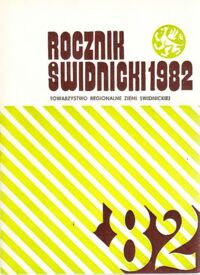 Zdjęcie nr 1 okładki  Rocznik Świdnicki 1982.