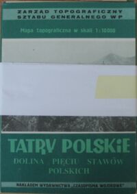Zdjęcie nr 1 okładki  Tatry polskie. Mapy topograficzne w skali 1:10000. 14 arkuszy. 