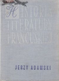 Miniatura okładki Adamski Jerzy Historia literatury francuskiej. Zarys.