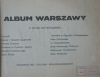 Zdjęcie nr 2 okładki  Album Warszawy. 12 zdjęć artystycznych.