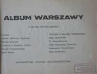 Zdjęcie nr 2 okładki  Album Warszawy. 12 zdjęć artystycznych.