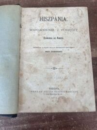 Miniatura okładki Amicis Edmund de Hiszpania. Wspomnienia z podróży.