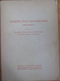 Miniatura okładki  Andrzej Frycz Modrzewski. Bibliografia. Zestawiona przez Pracownię Bibliografii Staropolskiej IBL. /Książka w dawnej kulturze polskiej XII/