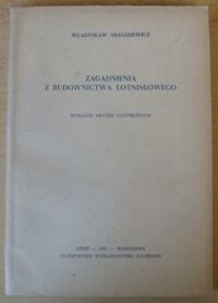 Zdjęcie nr 1 okładki Araszkiewicz Władysław Zagadnienia z budownictwa lotniskowego.