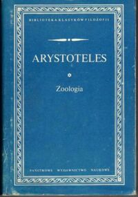 Zdjęcie nr 1 okładki Arystoteles Zoologia. (Historia animalium). /Biblioteka Klasyków Filozofii/