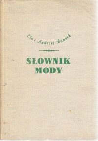 Miniatura okładki Banach Ela i Andrzej Słownik mody.