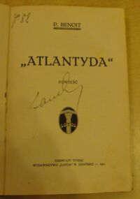 Zdjęcie nr 2 okładki Benoit P. Atlantyda. Powieść.