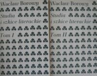 Miniatura okładki Borowy Wacław Studia i szkice literackie. T.I/II.