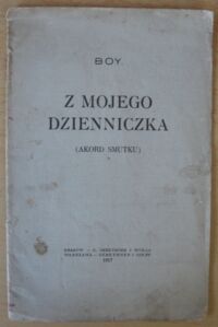 Miniatura okładki Boy Z mojego dzienniczka. (Akord smutku).