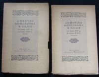Miniatura okładki Budzyk Kazimierz, Budzykowa Hanna, Lewański Julian Literatura mieszczańska w Polsce od końca XVI do Końca XVII wieku. Tom I-II.