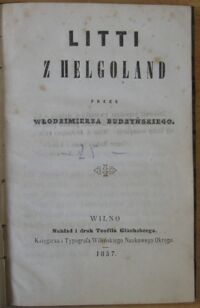 Zdjęcie nr 2 okładki Budzyński Włodzimierz Litti z Helgoland.