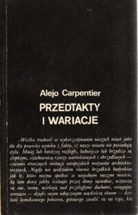 Miniatura okładki Carpentier Alejo Przedtakty i wariacje.