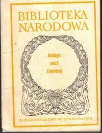 Miniatura okładki Cieślikowski Jerzy /wybór/ Antologia poezji dziecięcej. /Seria I. Nr 233/