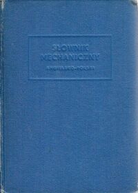 Zdjęcie nr 2 okładki Czerni S. /red./ Słownik mechaniczny angielsko-polski.