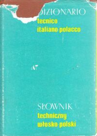 Miniatura okładki Czerni Sergiusz Słownik techniczny włosko-polski.