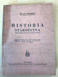 Miniatura okładki Dąbrowski Jan Historia starożytna.