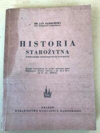 Zdjęcie nr 1 okładki Dąbrowski Jan Historia starożytna.