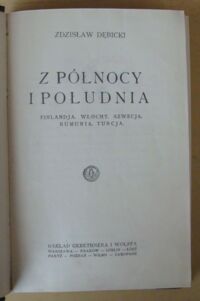 Zdjęcie nr 2 okładki Dębicki Zdzisław Z północy i południa. Finlandja. Włochy. Szwecja. Rumunja. Turcja.