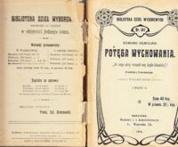 Zdjęcie nr 1 okładki Demolins Edmund Potęga wychowania."Od czego zależy wyższość rasy Anglo-Saksońskiej".Część I/II w I vol. /Biblioteka Dzieł Wyborowych. Nr.347/