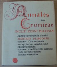 Miniatura okładki Dlugossii Ioannis Annales seu cronicae Incliti Regni Poloniae. Liber primus. Liber secundus.