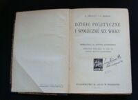Zdjęcie nr 2 okładki Driault E., Monod G. Dzieje polityczne i społeczne XIX wieku. Tłómaczyła Dr. Justyna Jastrzębska. Sprawa polska w XIX w. Napisał Marceli Handelsman.