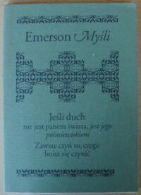 Miniatura okładki Emerson Ralph Waldo Myśli.