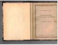 Miniatura okładki Fałat Stanisław Wspomnienia z dawnego Widenia.