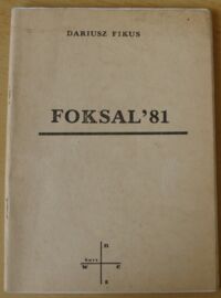 Zdjęcie nr 1 okładki Fikus Dariusz Foksal 81.