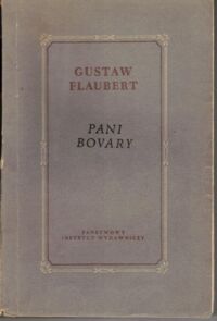 Miniatura okładki Flaubert Gustaw Pani Bovary.