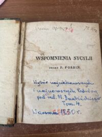 Miniatura okładki Forbin P. Wspomnienia z Sycylii. [W:] Wybór podróż, t. 3. 