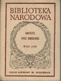 Miniatura okładki Frycz Modrzewski Andrzej Wybór pism. /Seria I. Nr 229/