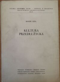 Miniatura okładki Gedl Marek Kultura Przedłużycka. 