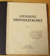 Zdjęcie nr 2 okładki  Genjusz niepodległości. Rocznik 1935.