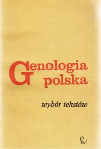 Miniatura okładki  Genologia polska. Wybór tekstów.