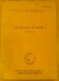 Zdjęcie nr 1 okładki  Geologia Sudetica. Vol.XVI, nr 1.