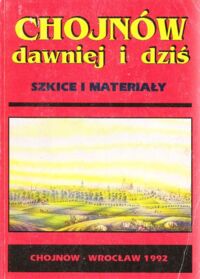 Miniatura okładki Gładkiewicz Ryszard /red./ Gmina Chojnów. Szkice i materiały.