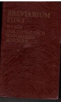 Zdjęcie nr 1 okładki Głowa Stanisław Bieda Ignacy Breviarium Fidei. Wybór doktrynalnych wypowiedzi kościoła.