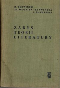 Miniatura okładki Głowiński M., Okopień-Sławińska A., Sławiński J. Zarys teorii literatury.