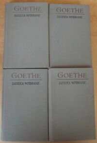 Zdjęcie nr 1 okładki Goethe Jan Wolfgang  Dzieła wybrane. T.I-IV. T.I. Utwory poetyckie. T.II-III. Utwory dramatyczne. T.IV. Utwory prozą.