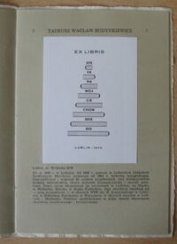 Zdjęcie nr 2 okładki Gzella Alojzy Leszek /wstęp/ Współczesny ekslibris lubelski. Katalog wystawy.