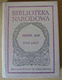 Miniatura okładki Halas Franciszek Wybór poezji. /Seria II. Nr 179/
