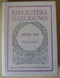 Zdjęcie nr 1 okładki Halas Franciszek Wybór poezji. /Seria II. Nr 179/