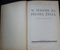 Zdjęcie nr 2 okładki Harris Frank /Wstęp Pawła Hulki-Laskowskiego/ W pogoni za pełnią życia. 