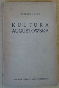 Miniatura okładki Heinze Ryszard Kultura augustowska.