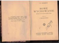 Zdjęcie nr 1 okładki Henderson H.C. /tłum. Moszczeńska I./ Nowe wychowanie. (What it is to be educated)