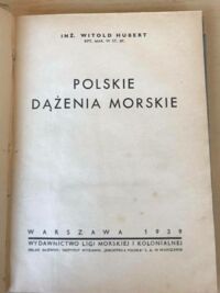 Miniatura okładki Hubert Witold Polskie dążenia morskie.