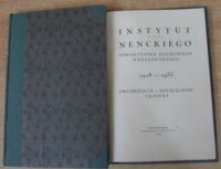 Miniatura okładki  Instytut imienia Nenckiego.Towarzystwa naukowego warszawskiego 1928-1935. Organizacja-działaność-środki.